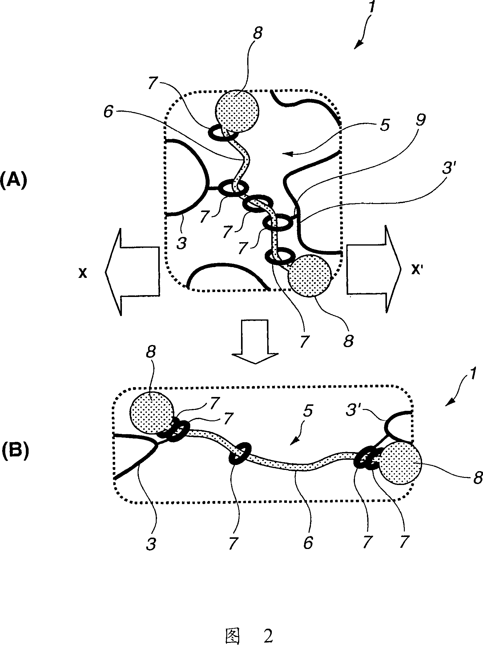 Modified hydrophilic polyrotaxane and cross-linked polyrotaxane