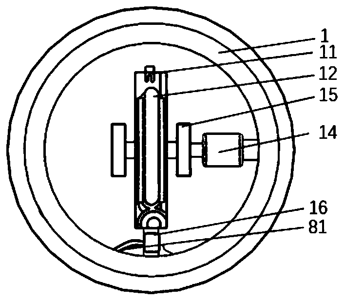 Automatic lifting type water quality sensor cleaning device