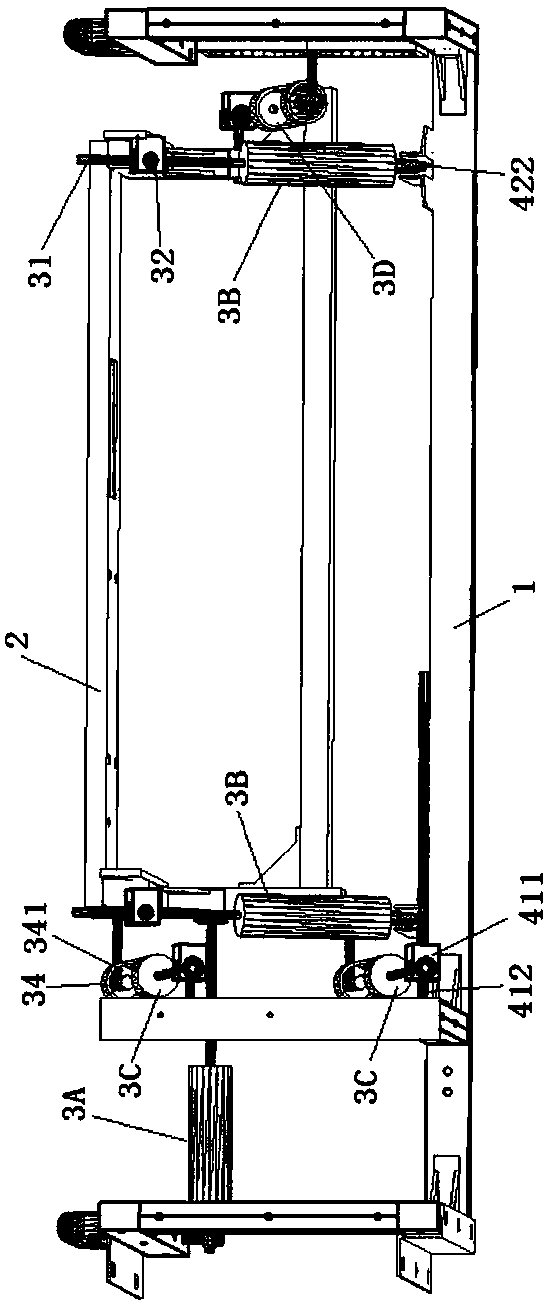 Inverted all-electric mechanical six-axis adjustment platform