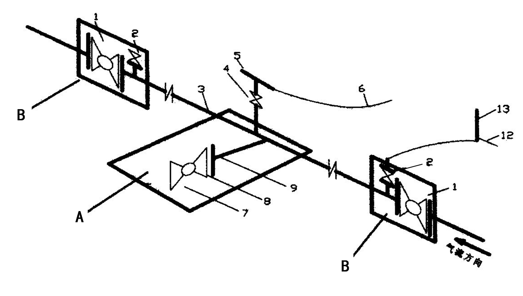 Construction method for connecting natural gas pipelines with gas