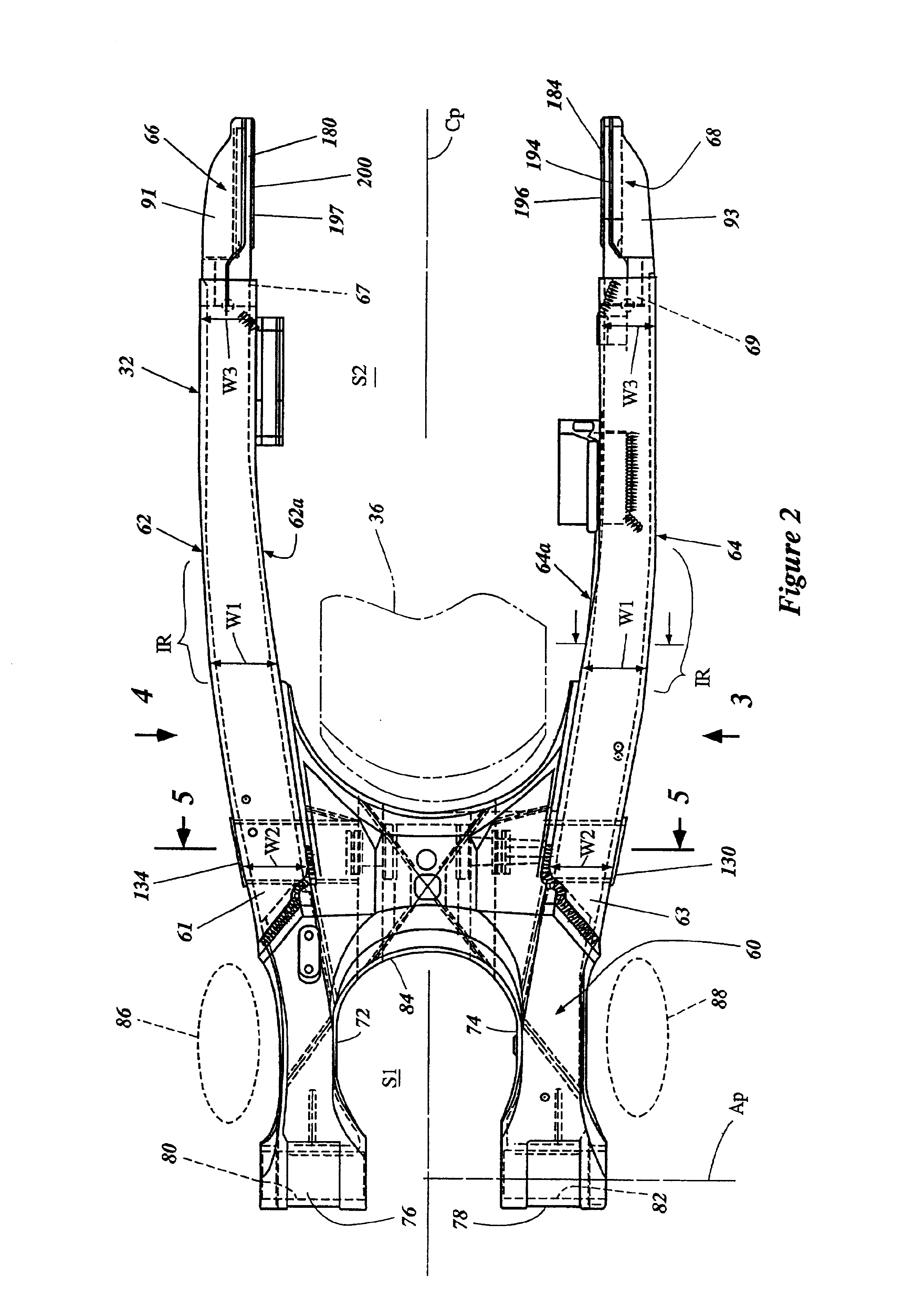 Motorcycle rear suspension swingarm assembly