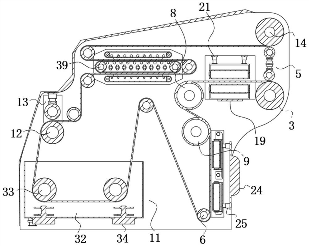 Fabric printing and dyeing equipment with negative pressure processing mechanism and printing and dyeing process