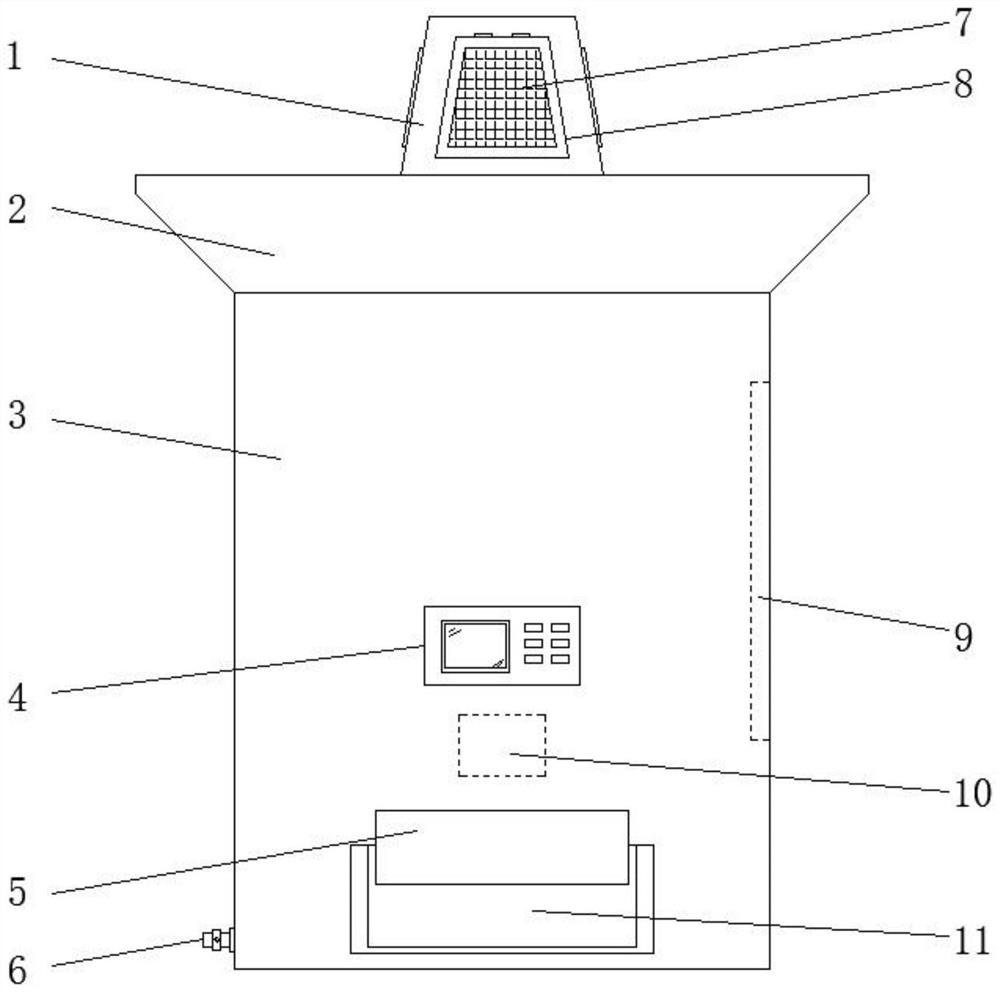 An energy-saving landfill leachate treatment device