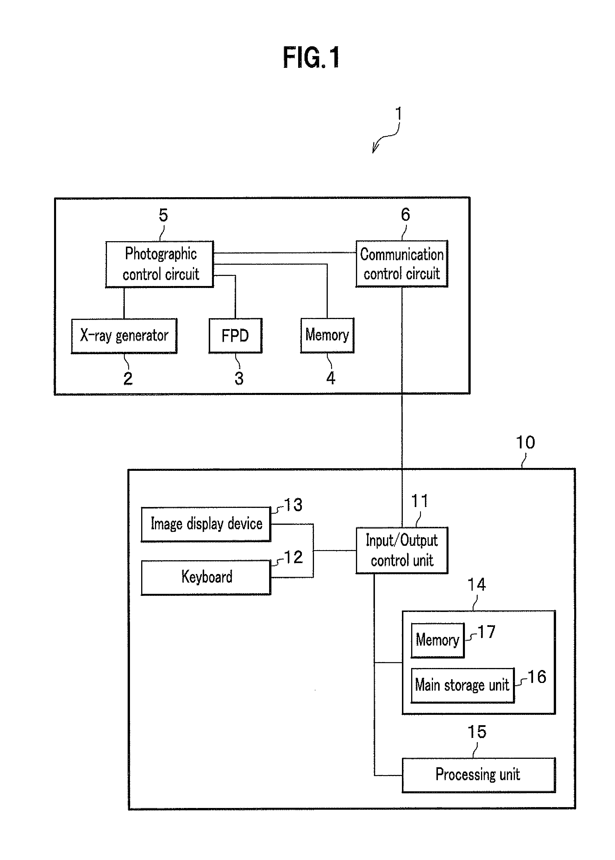 X-ray photographic device, image processing method thereof, and program