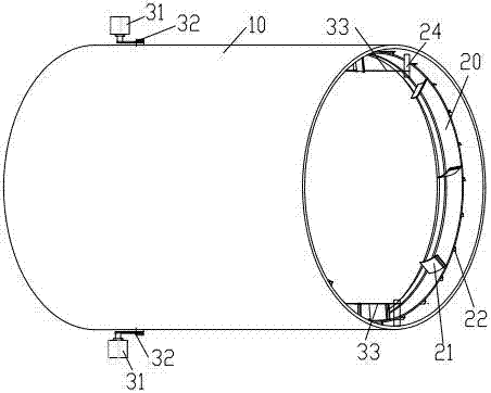 Flue ash removal device adopting axial moving type scrapers and application method of flue ash removal device