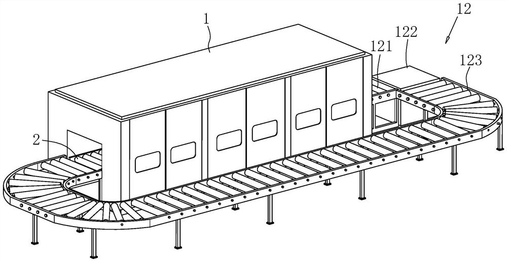 Tempered glass production line