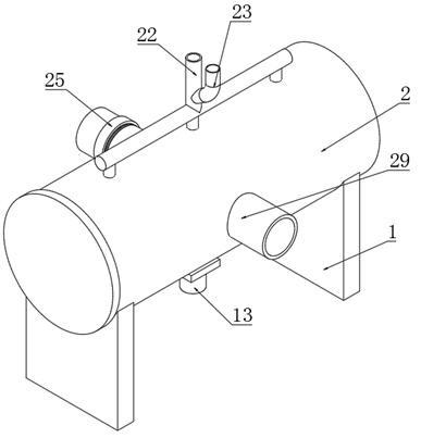 Waste gas treatment device for industrial adhesive product production