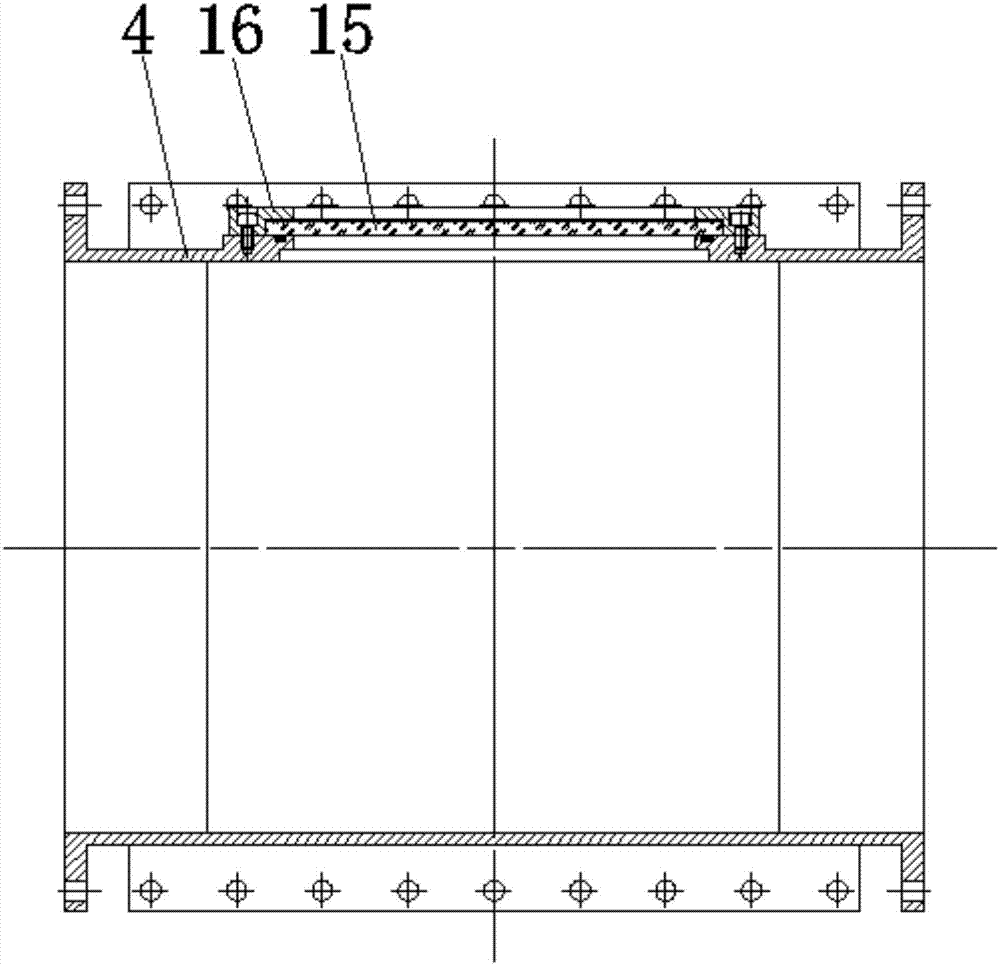 Visual physical simulation test system for coal and gas outburst power caused disaster