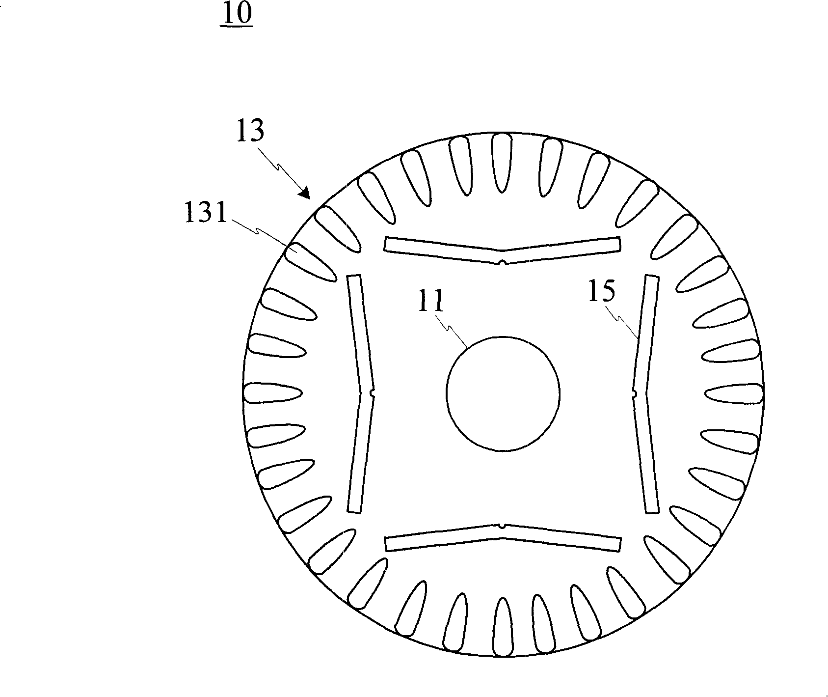 Motor and rotor structure thereof