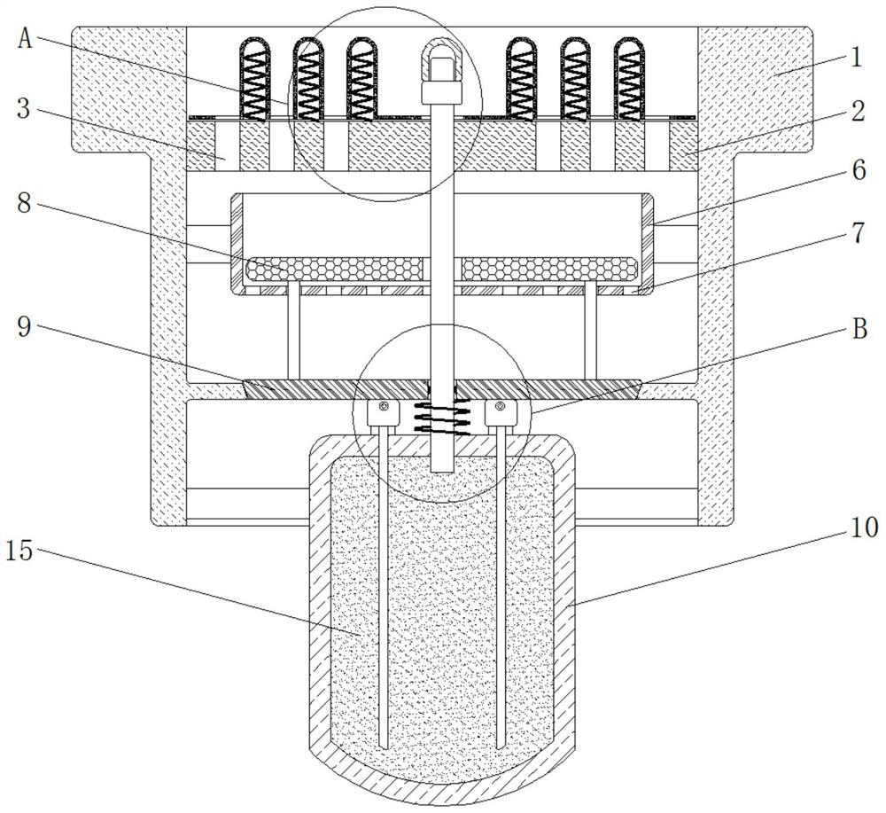 A self-draining and deodorizing environmentally friendly floor drain based on liquid buoyancy