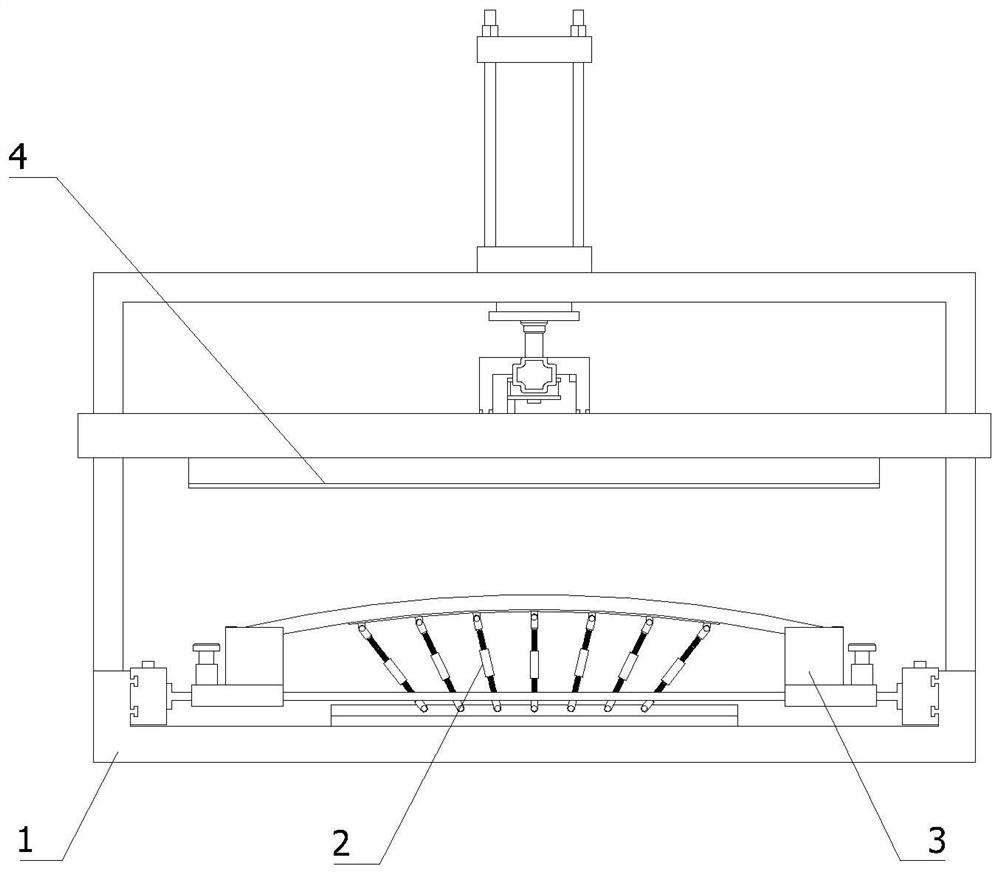 Wire drawing equipment for curved television metal machine shell