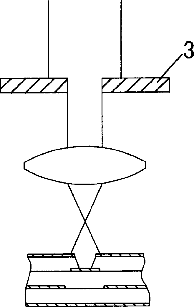 UV laser drilling hole method