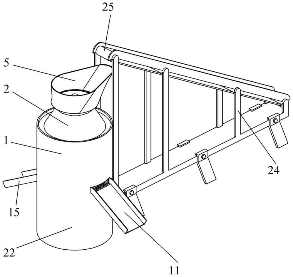 An environmental protection treatment device for civil engineering waste