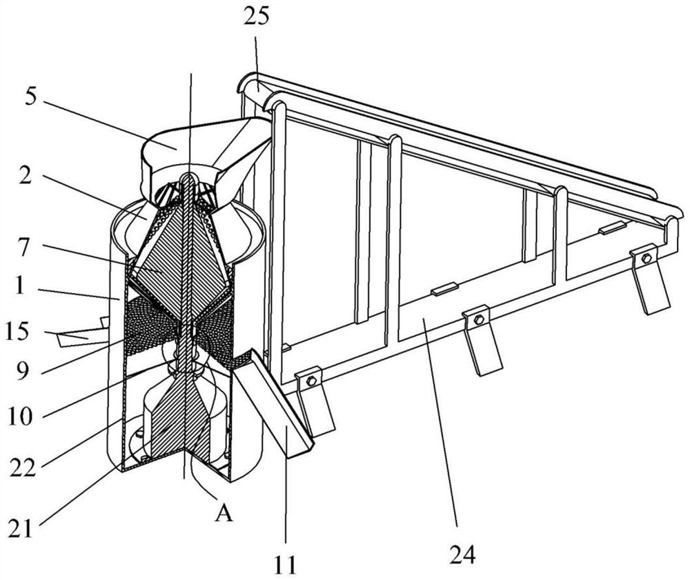 An environmental protection treatment device for civil engineering waste