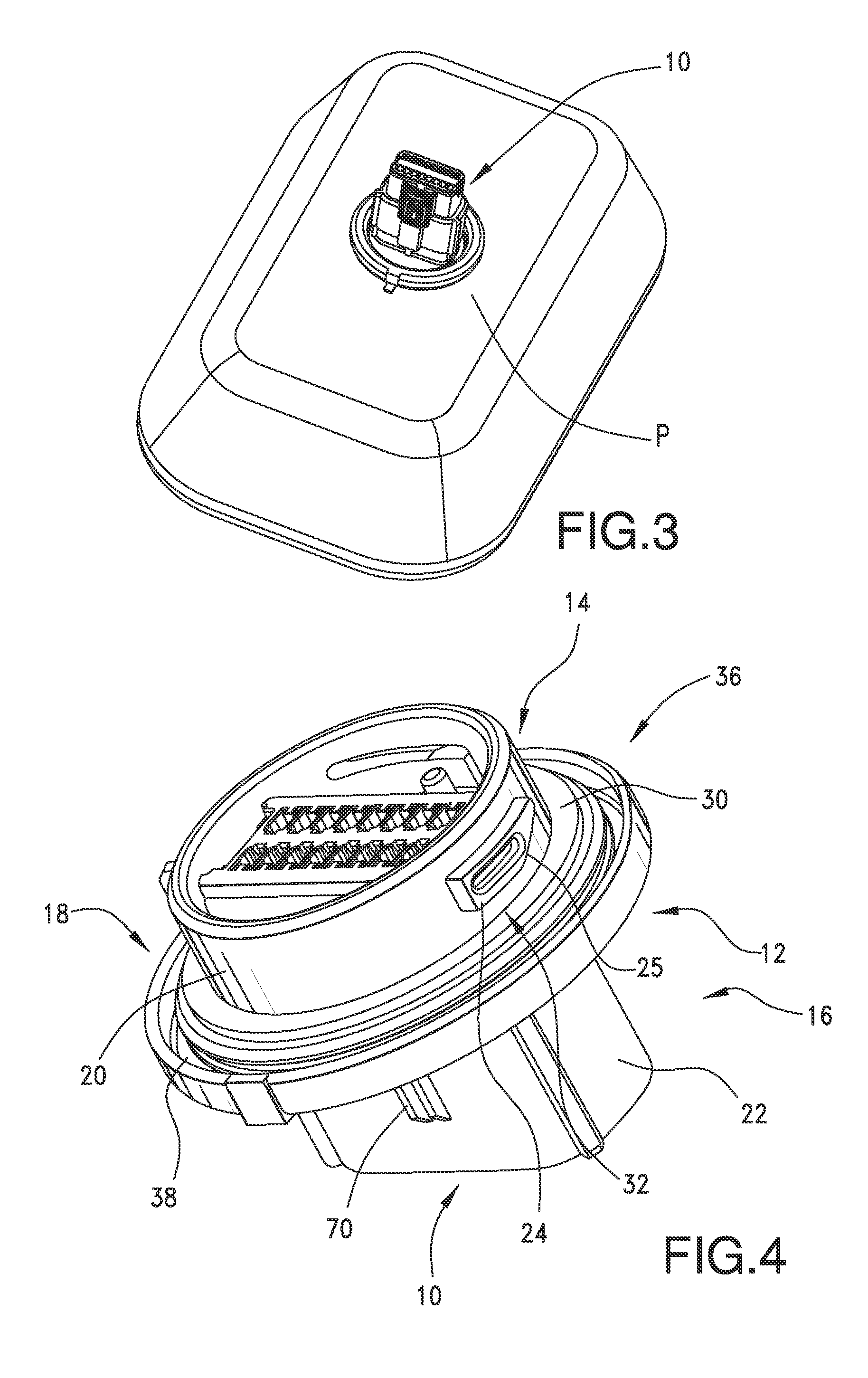 Feed through panel connector with seal