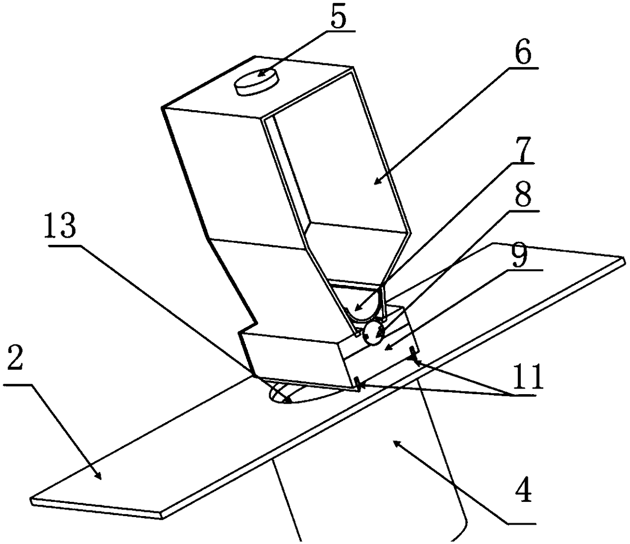 A built-in automatic coating device and method based on precious metal 3D printing