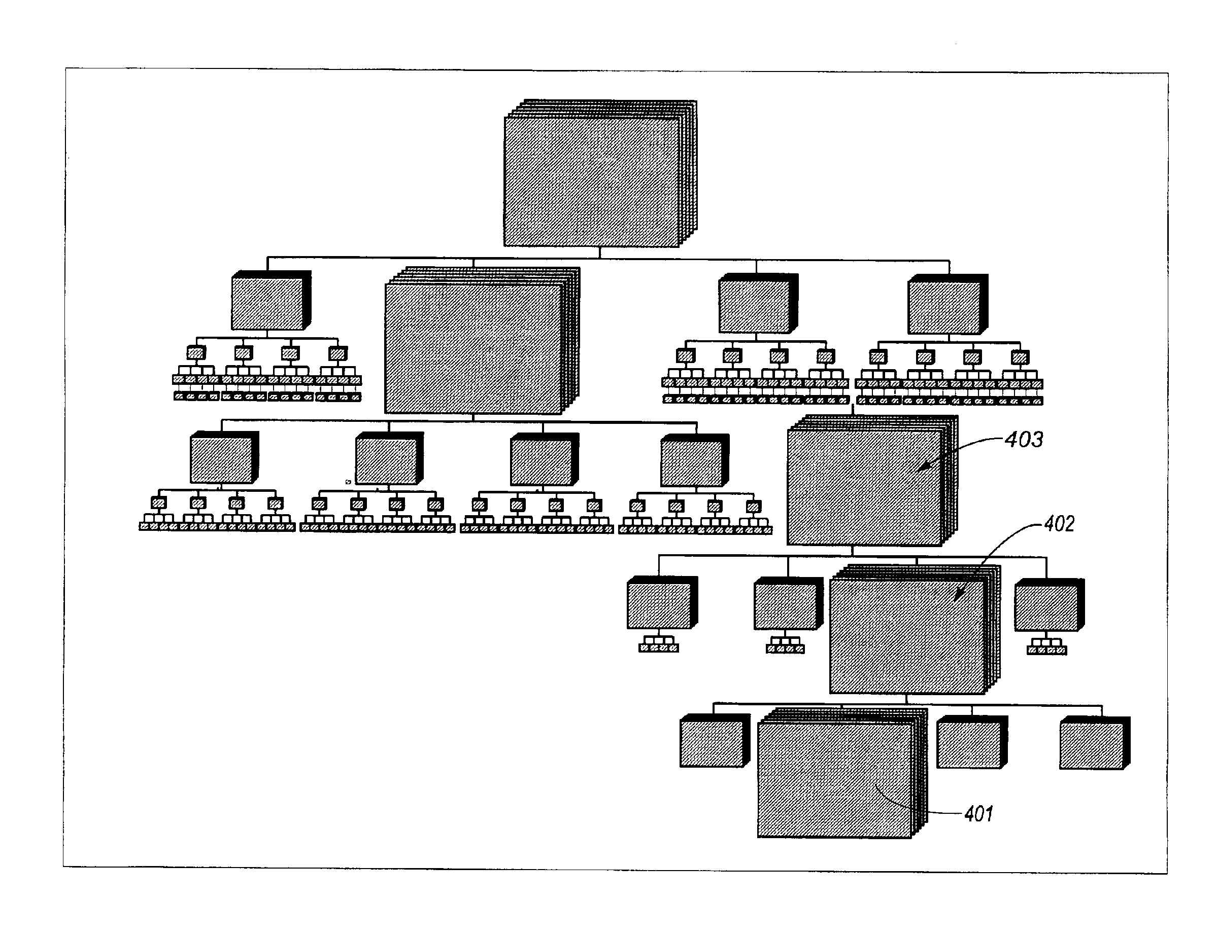 System and method for browsing hierarchically based node-link structures based on an estimated degree of interest