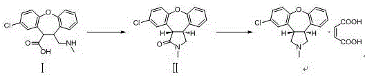 Preparation method of maleic acid asenapine