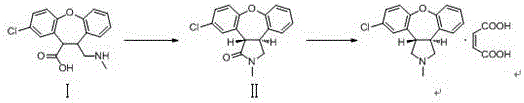 Preparation method of maleic acid asenapine