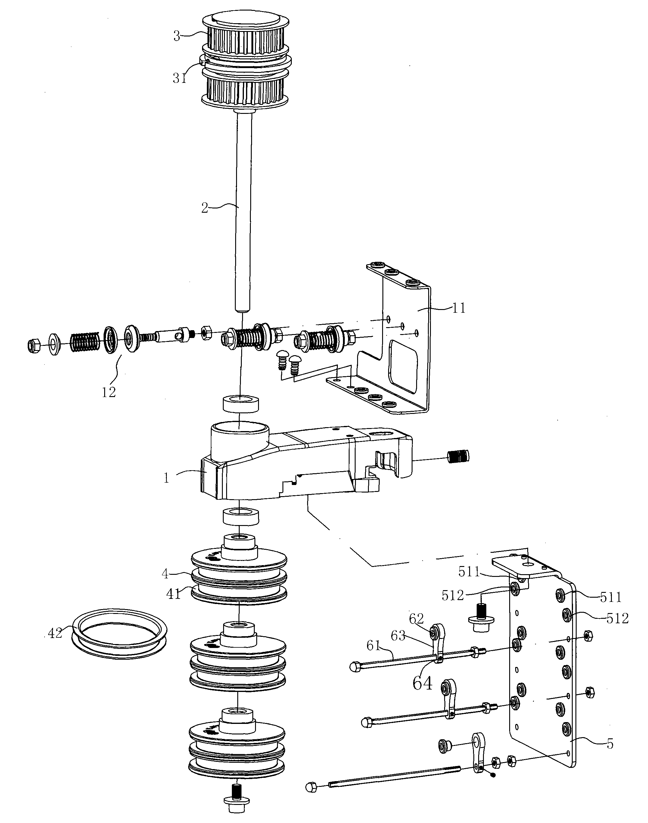 Yarn conveying device of knitting loom