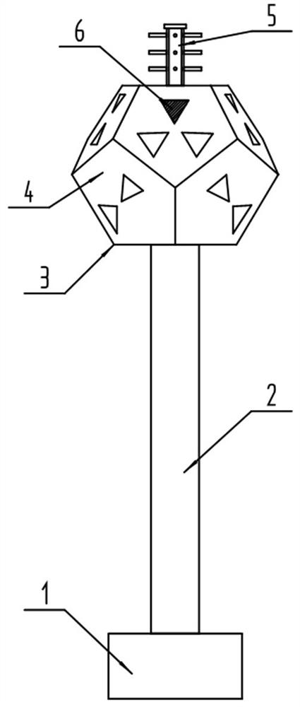 Amplification antenna device with regular dodecahedron structure