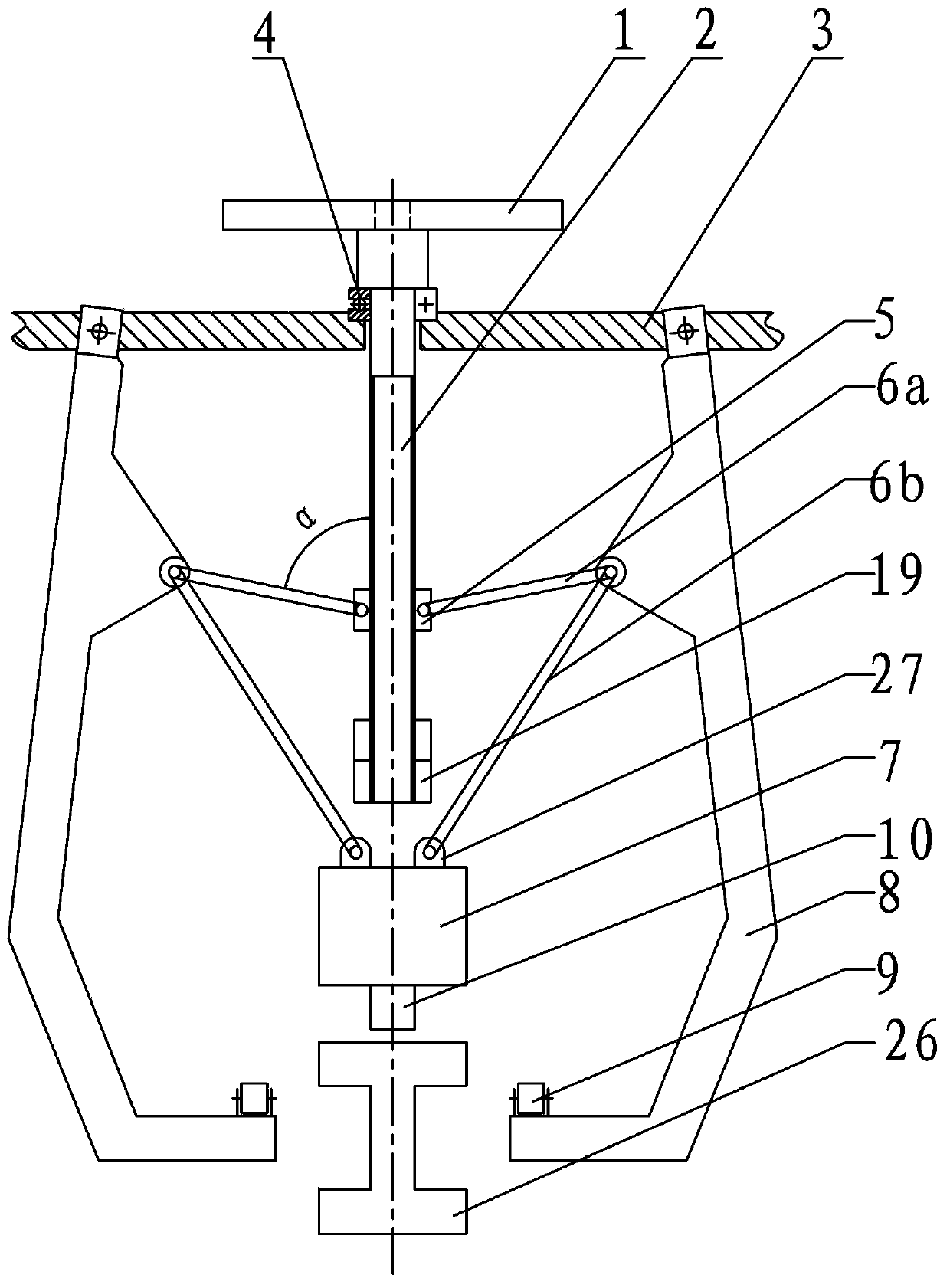 Antiskid self-locking rail clamping device for rail mounted gantry crane