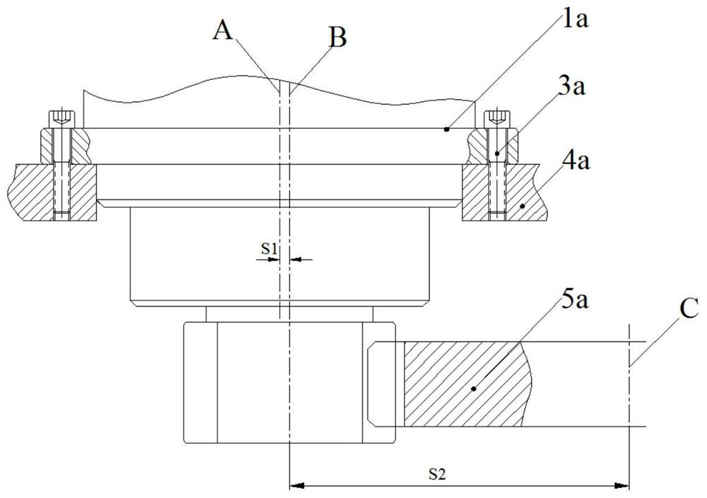 Slewing mechanism, tooth side clearance adjustment method and crane