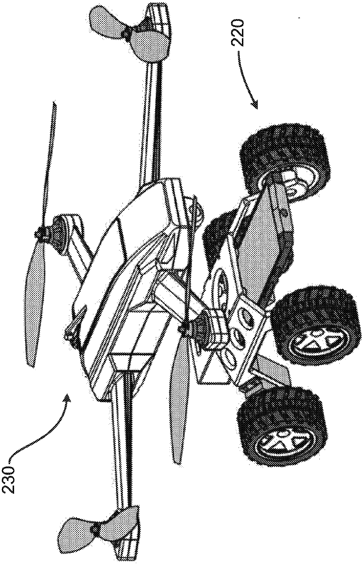 Ground movement system plugin for vertical take off and landing unmanned aerial vehicles