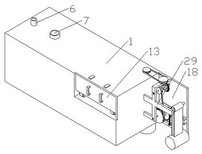 Excrement treatment device for rail transit