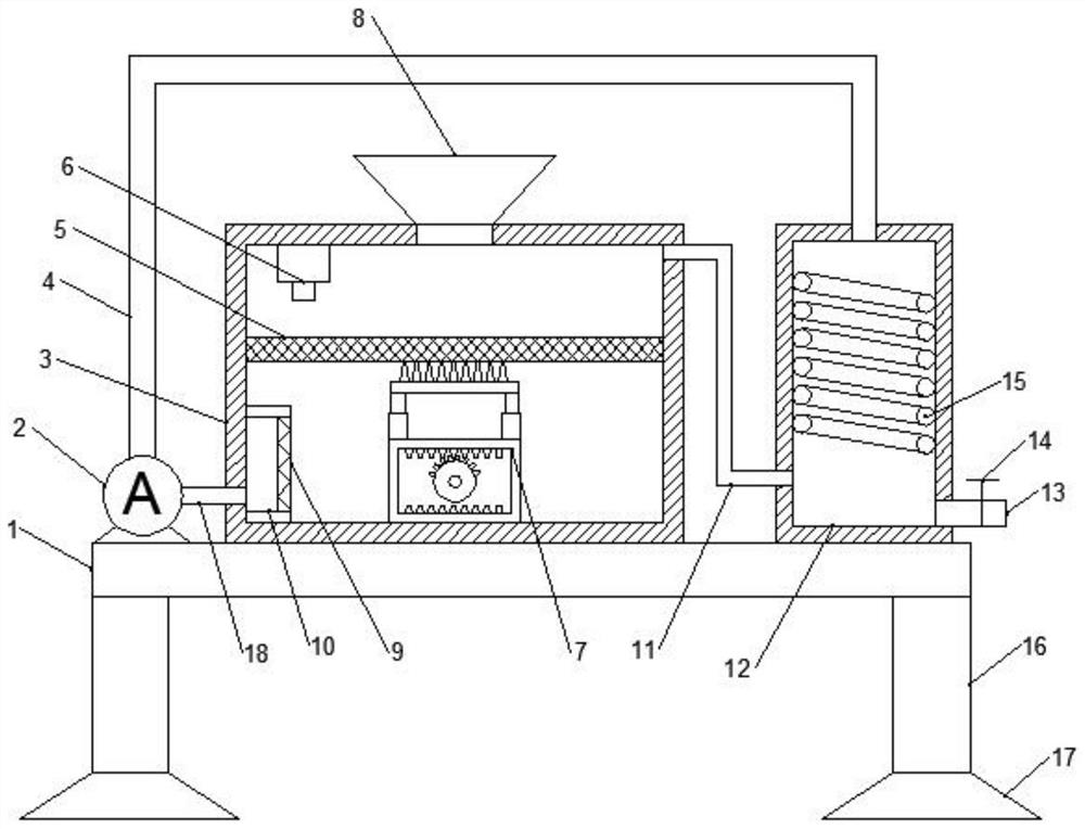 Water stirring crystallization equipment for low-melting-point polyester chips