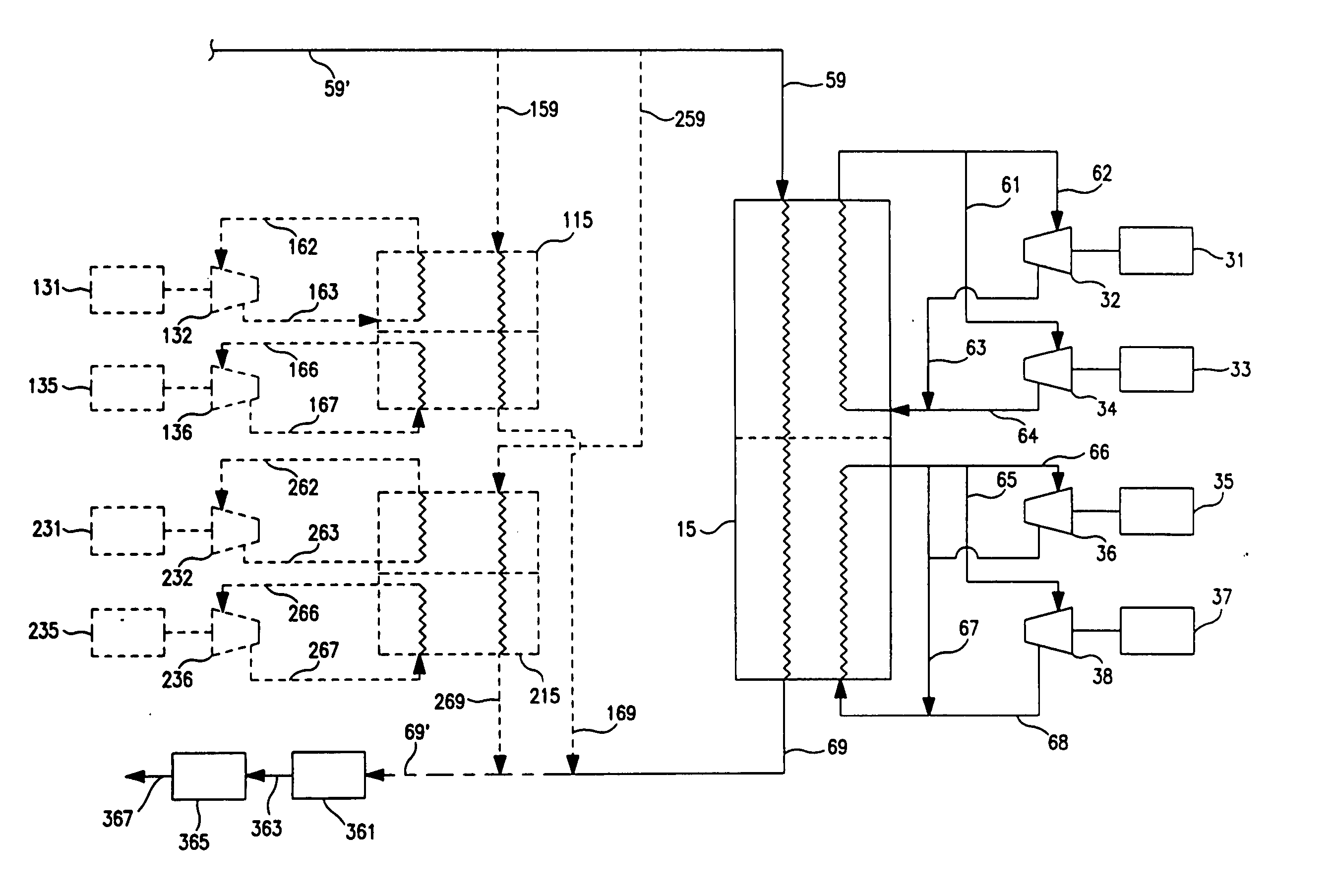 Modular LNG process