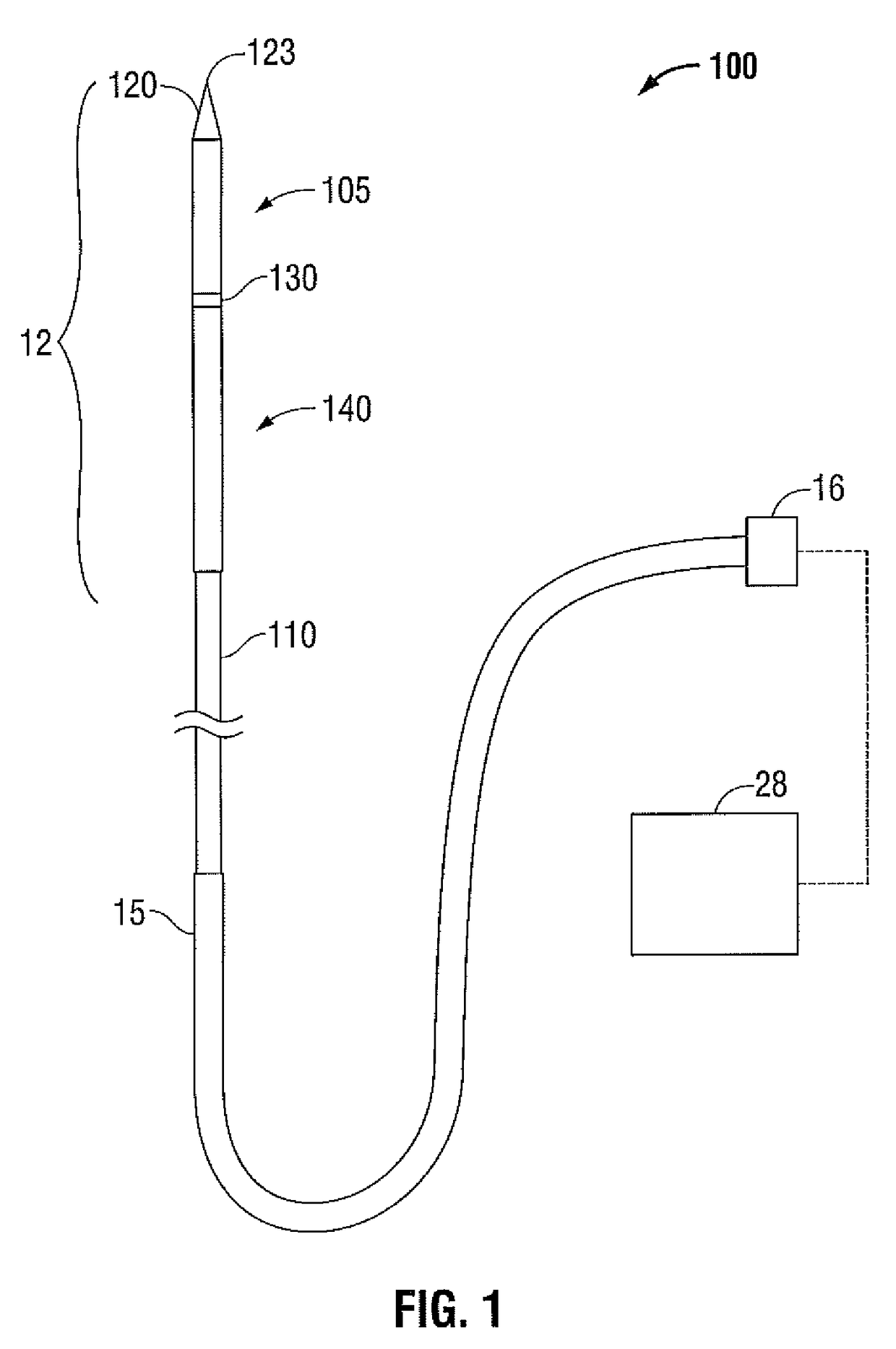 Cooled dielectrically buffered microwave dipole antenna