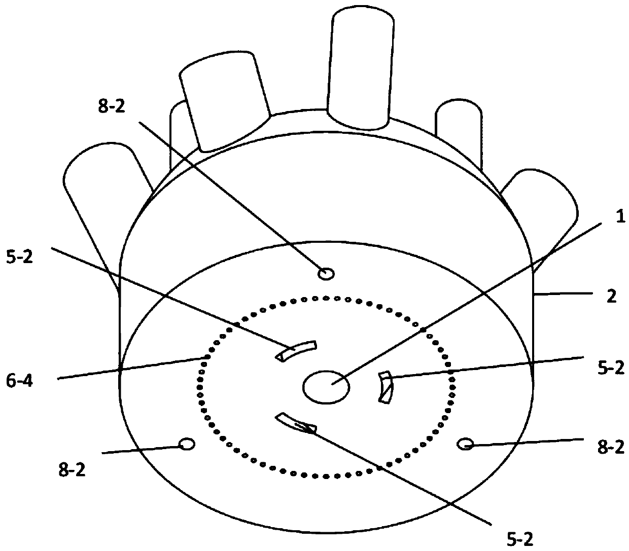 Integrated type laser-cladding coaxial powder feeding spray nozzle