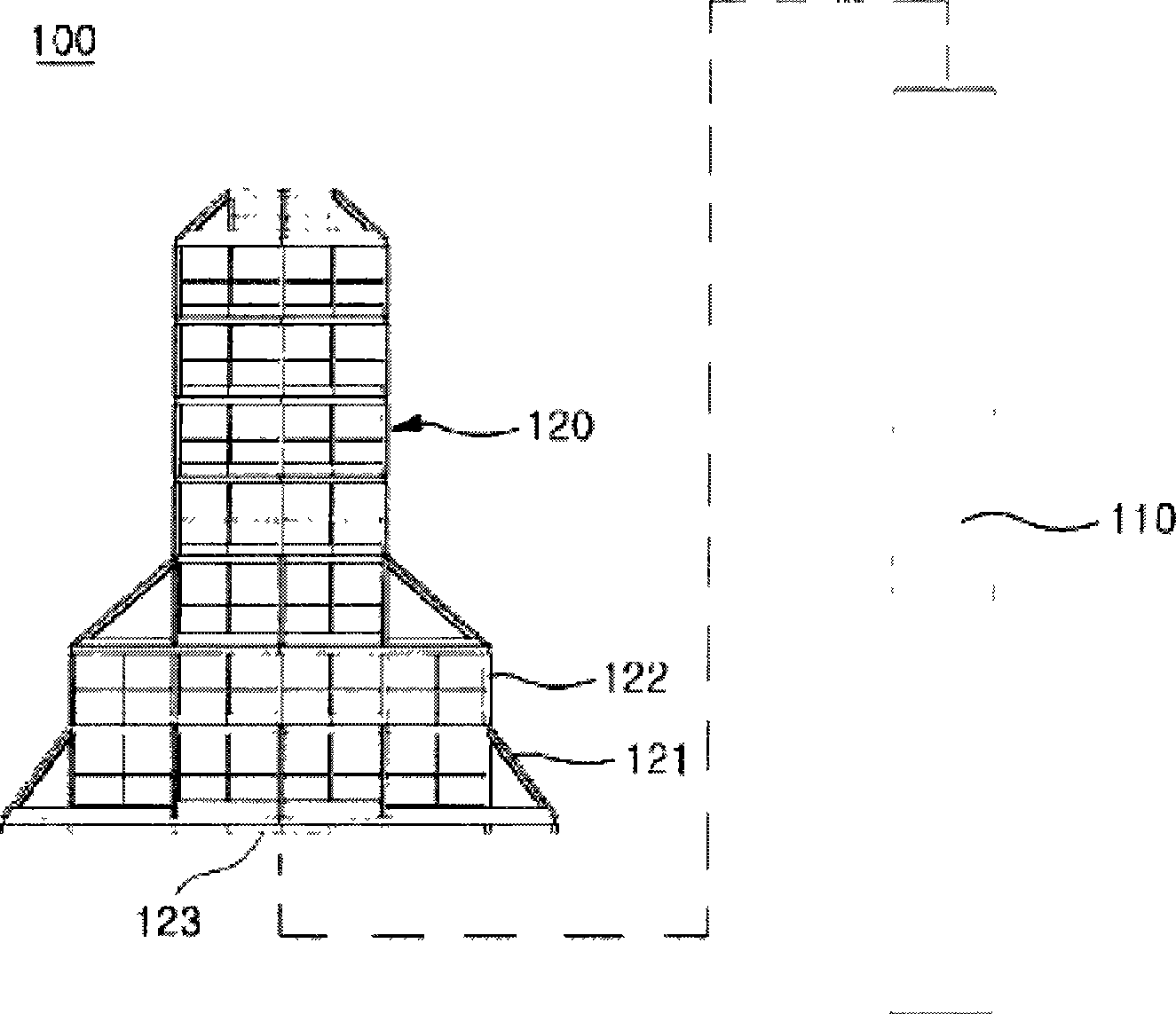 Seabed-fixed marine structure functioning as artificial reef and manufacturing method thereof