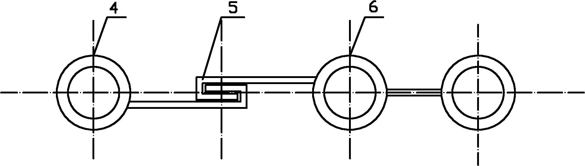 Horizontal boiler radiation segment structure