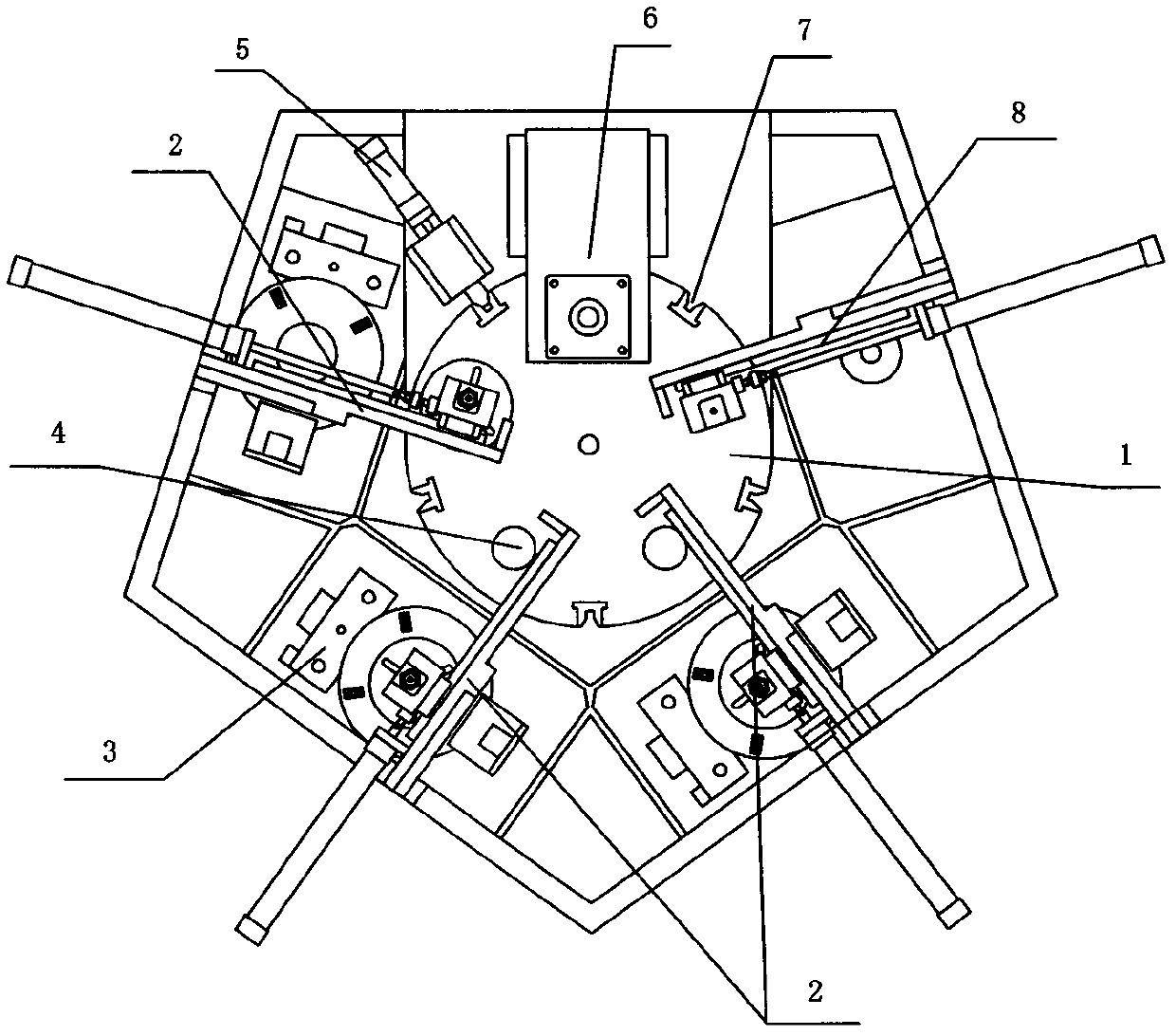 Fully automatic loudspeaker cone pasting machine