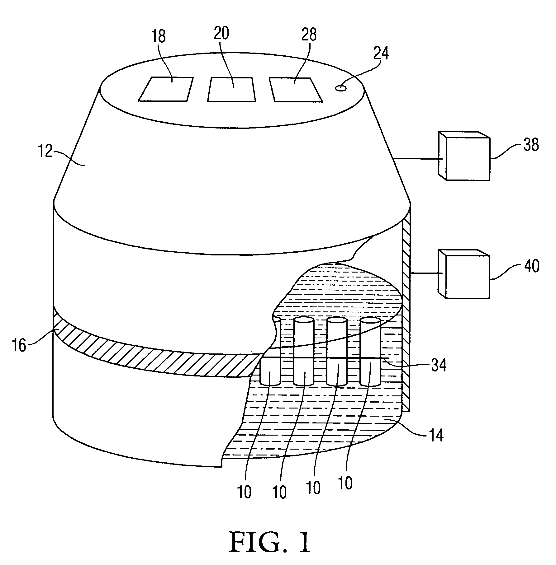 Method and test chamber for accelerated aging of materials and bonds subject to corrosion related degradation