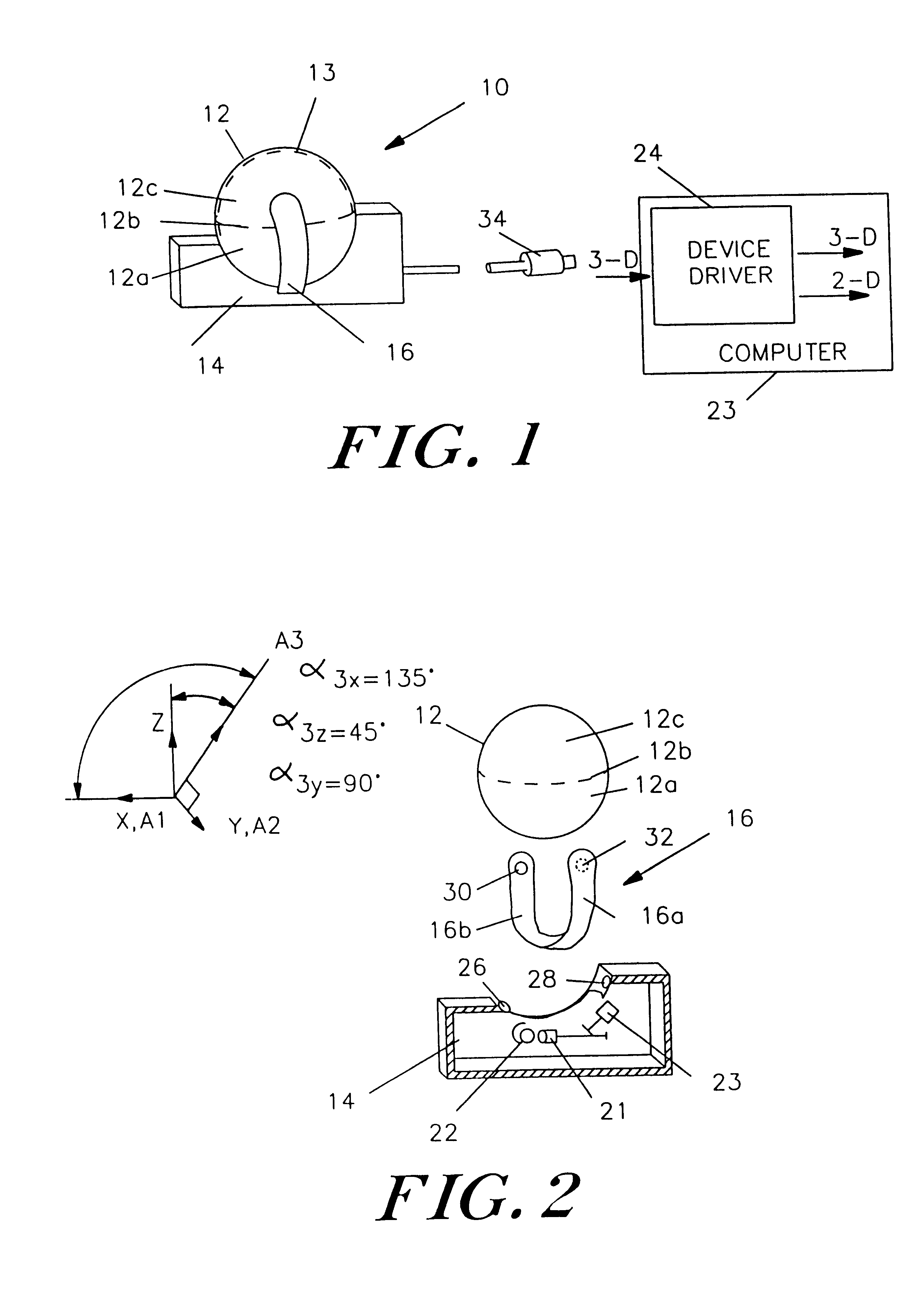 Mouse and trackball with optimal measurement optics