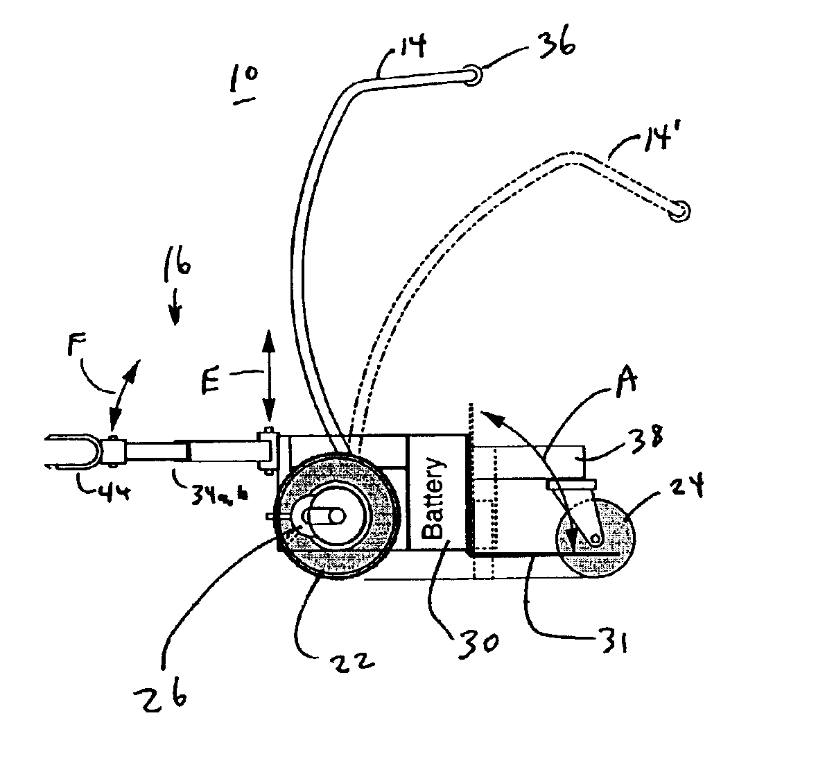 Hospital bed power-assist