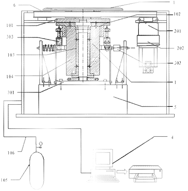 Large-scale rotary load high-precision dynamic balance measuring device for spacecraft