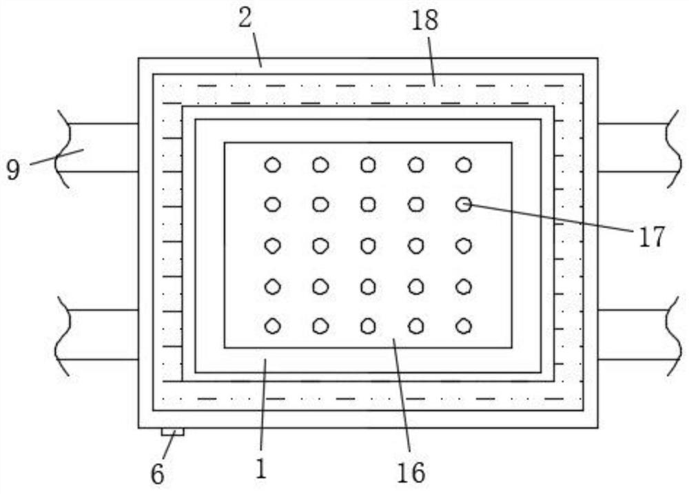 Hot compress nursing device for hematoma after interventional therapy