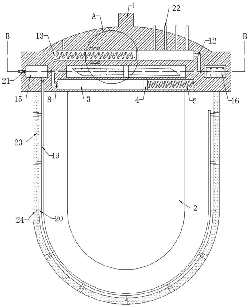 Dust-proof and explosion-proof type LED illuminating lamp for underground engineering