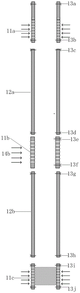 A gas-propelled underground fluid layered sampling device