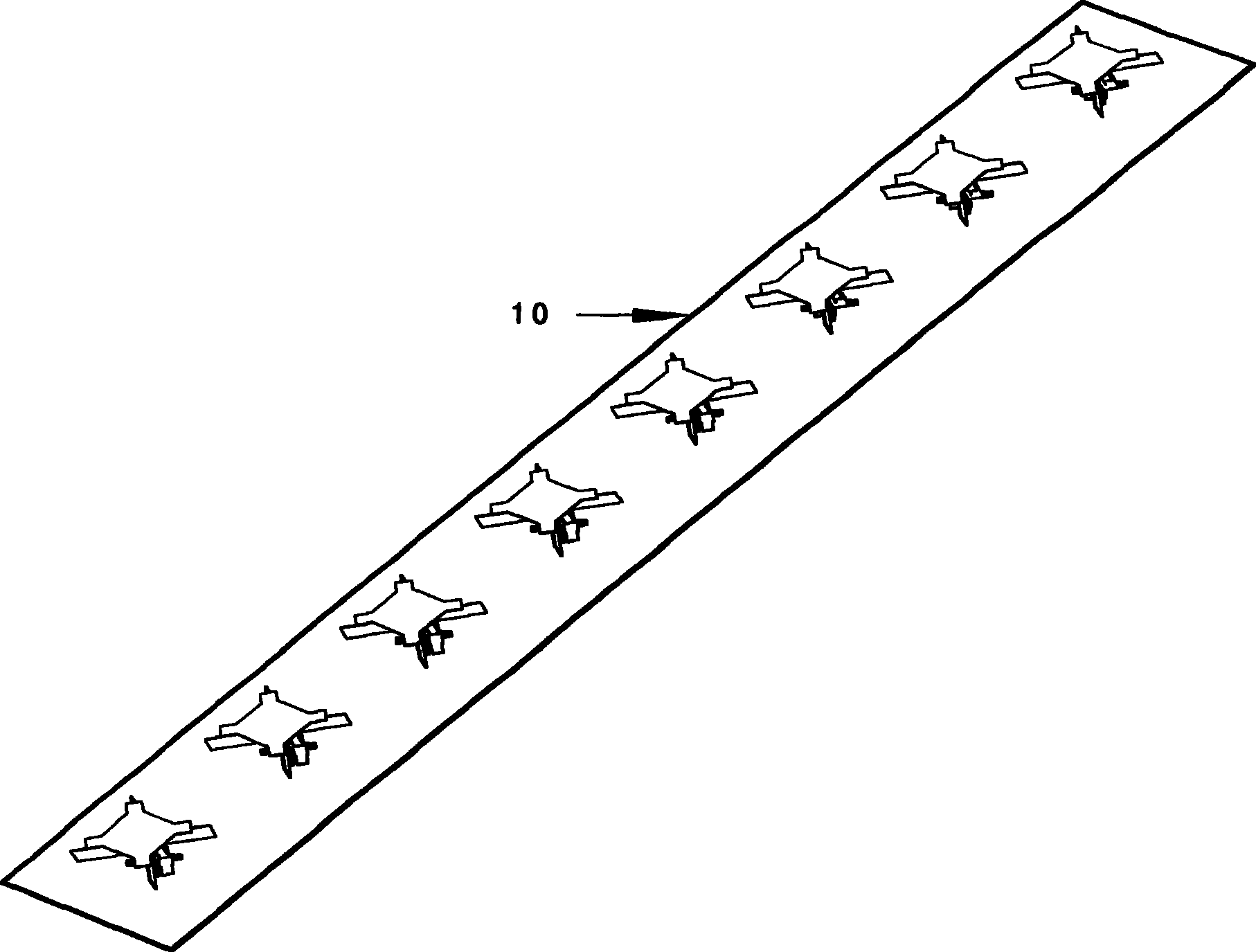 Bipolarized loaded antenna radiating unit