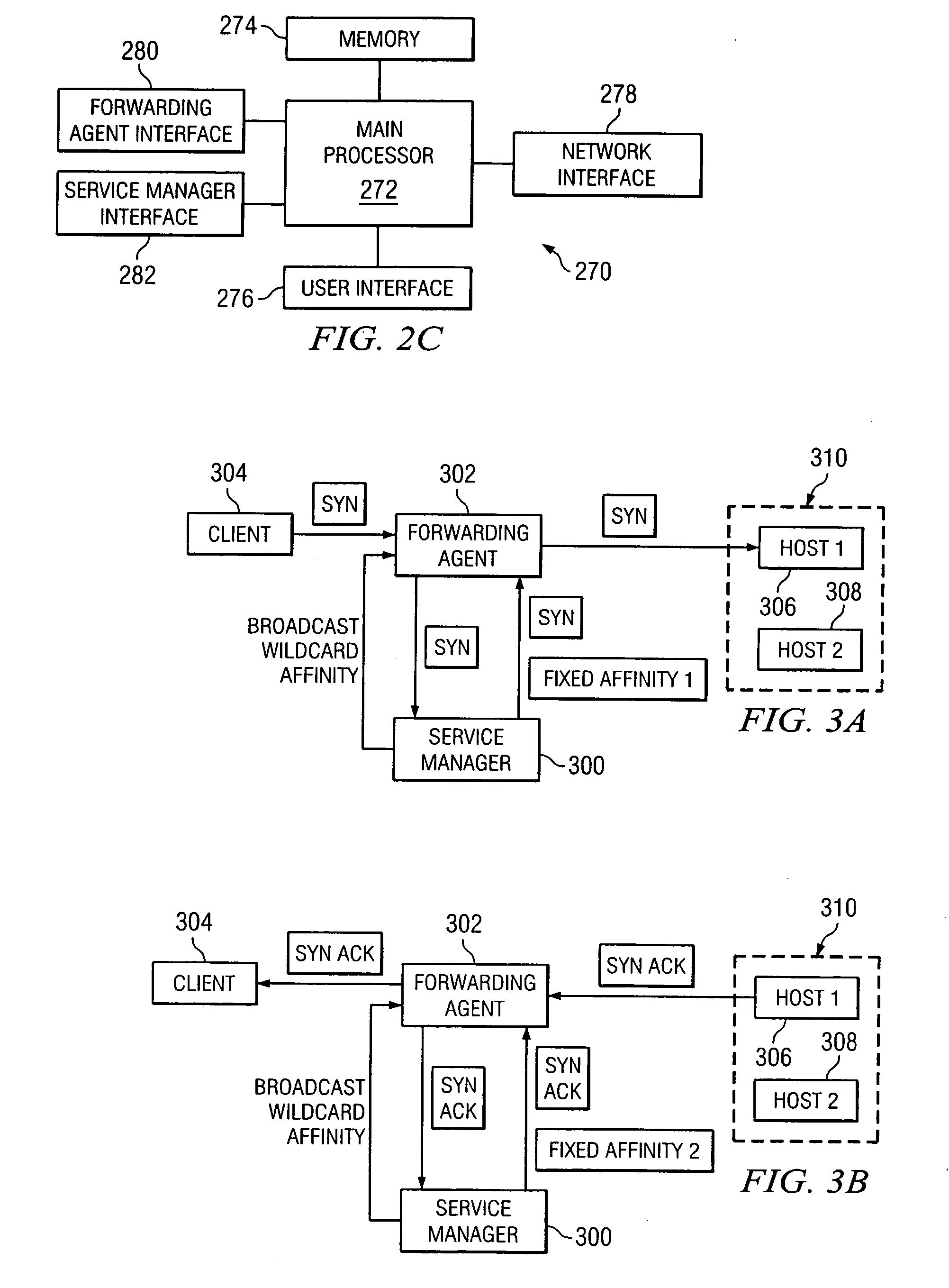 Load balancing using distributed forwarding agents with application based feedback for different virtual machines