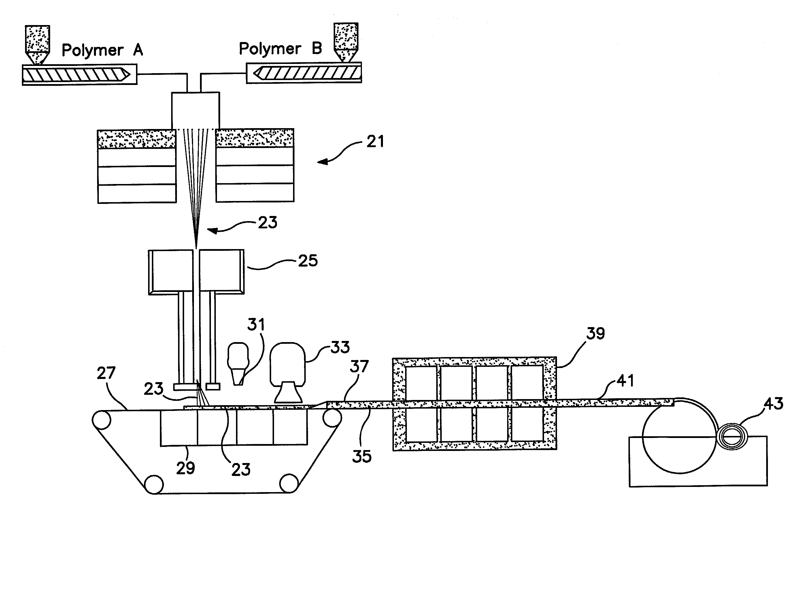 High loft low density nonwoven webs of crimped filaments and methods of making same