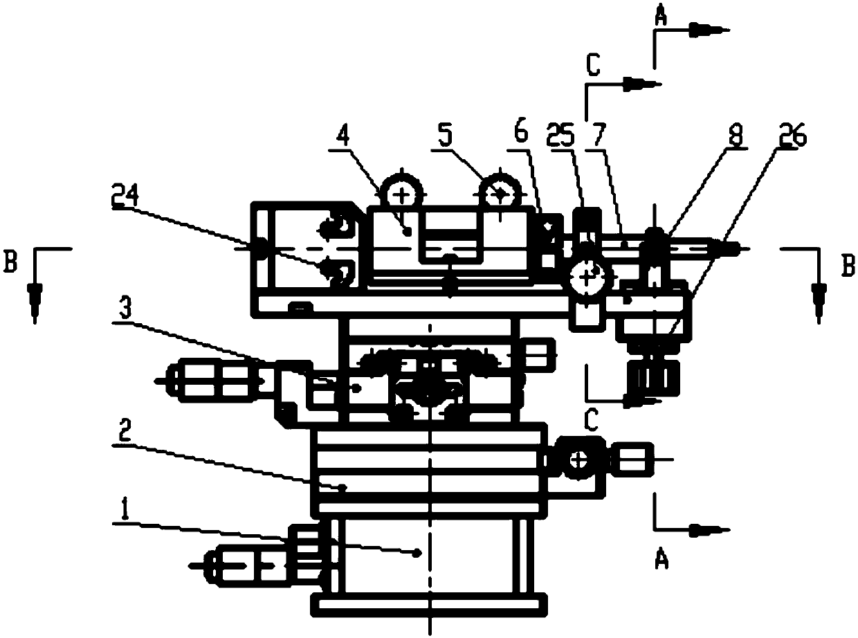 Side support pad precision adjustment and positioning device for large-aperture mirrors