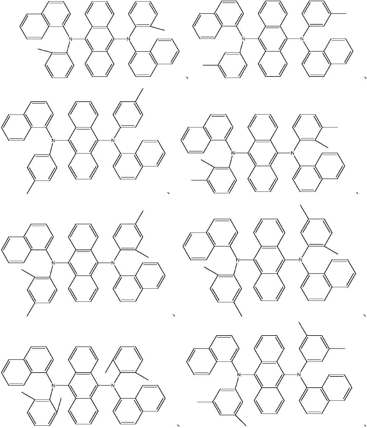 Organic electroluminescent material and synthesis and application thereof