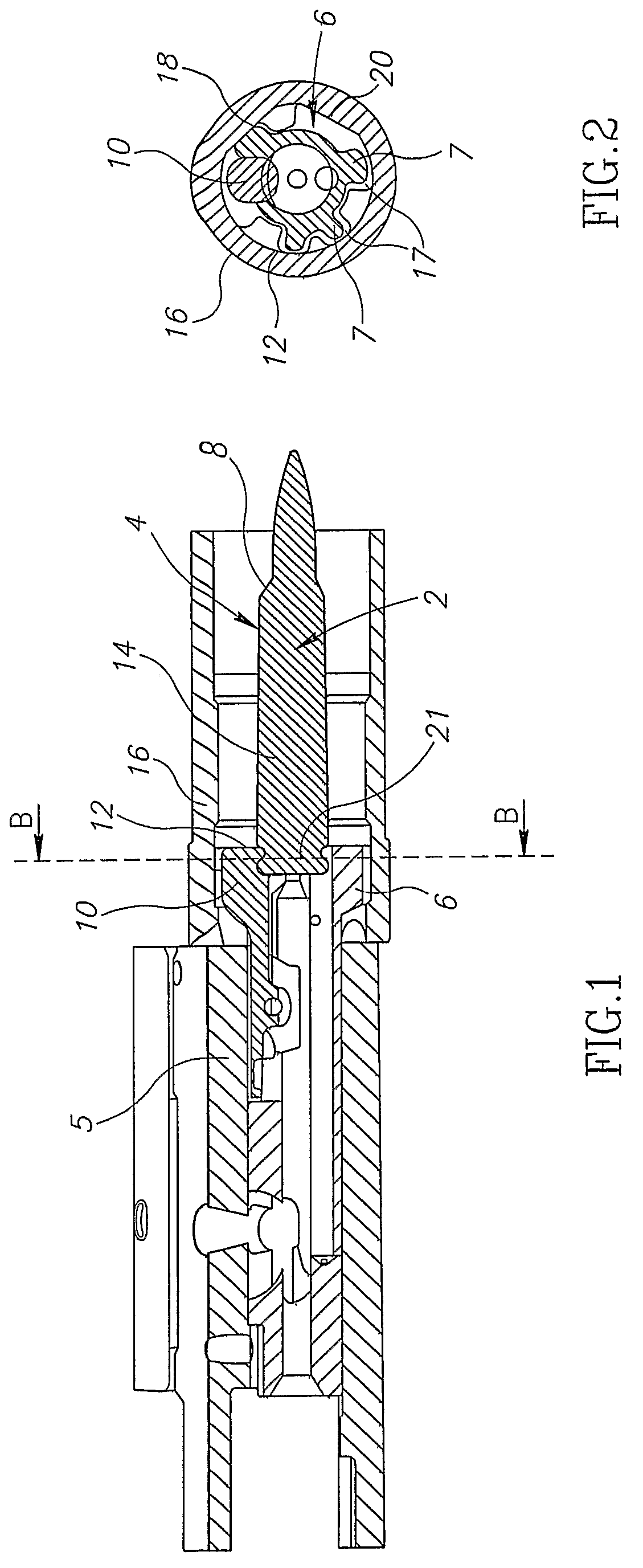 Internally asymmetrical bolt carrier