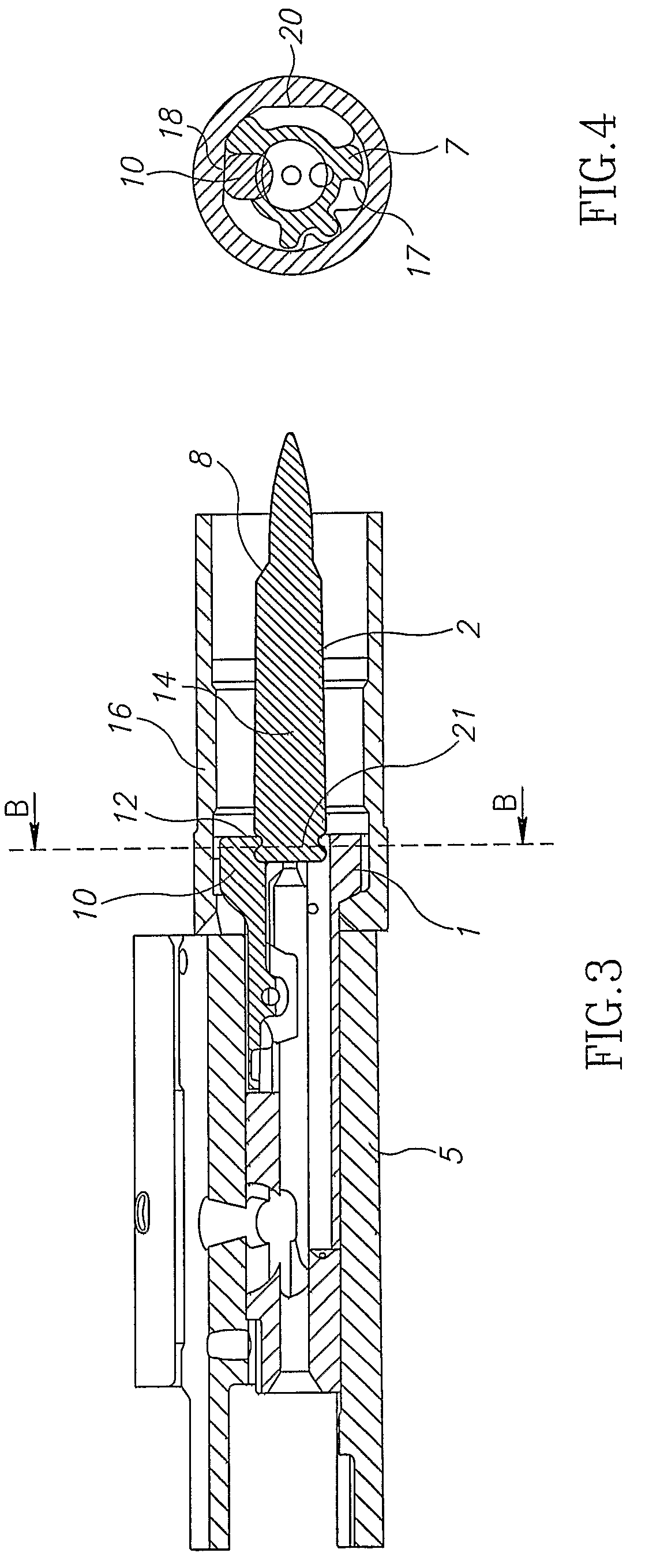 Internally asymmetrical bolt carrier